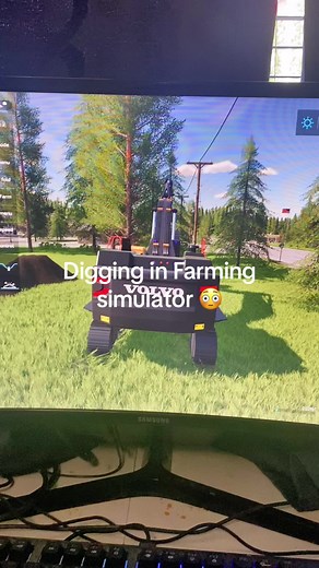 Using mods to dig in fs22 😳👀 #farmingsimulator22 #mods #farmingsimulator #fyp #gaming