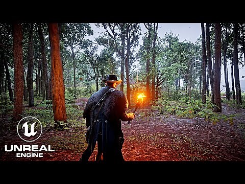 If Red Dead: Redemption 2 Was Made With UNREAL ENGINE 5! RTX 4090 PC Max Settings 4k Gameplay!