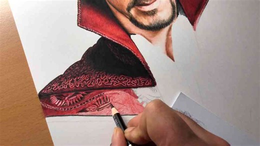 Drawing Doctor Strange Benedict Cumberbatch Time-Lapse + Real-Time