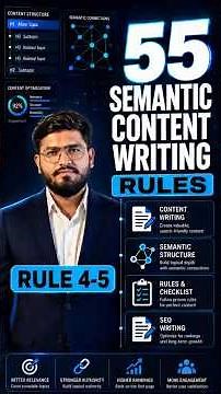 Semantic Content Writing Rule #4-5 | Write More Naturally