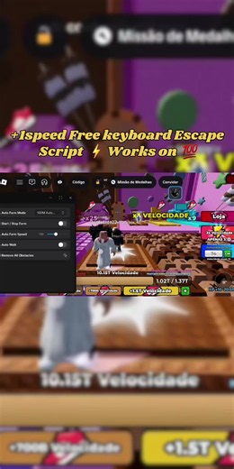 KEYLESS 1 SPEED KEYBOARD ESCAPE SCRIPT 2026 - ROBLOX 1 SPEED KEYBOARD ESCAPE SCRIPT #robloxscript #keyboard #escape #speed #delta #roblox #nokey