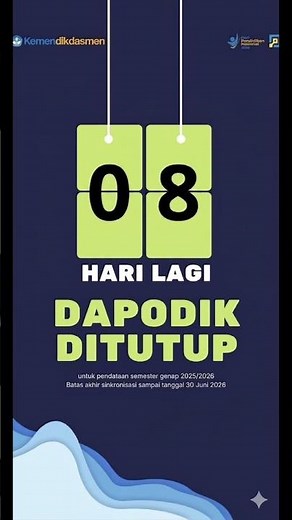 Cut Off Dapodik Sebentar Lagi ❗️❗️❗️