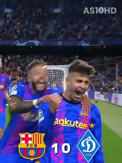 Barcelona Dynamo Kyiv || Pique brought 3 points for Barcelona 🔥