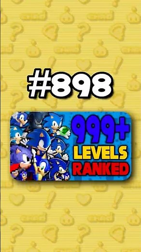Number 898 - Ranking ALL 999+ Sonic Levels from Worst to Best