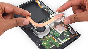 Disassembled Nintendo Switch in pieces, proved easy to repair and designed to be used for a long time