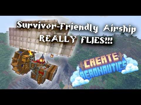Create Aeronautics Pre-Nether Airship Tutorial
