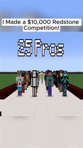 I Made a $10,000 Redstone Competition!#vairal | Red Rocks