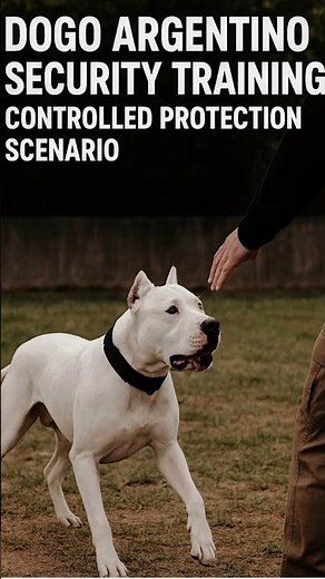 Dogo Argentino Security Training | Controlled Protection Scenario🤟💪