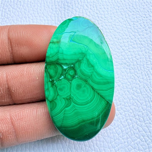 Malachite Gemstone, Natural Stone Loose Oval Shape Size (42x24x5) MM Carat (61).. - Etsy