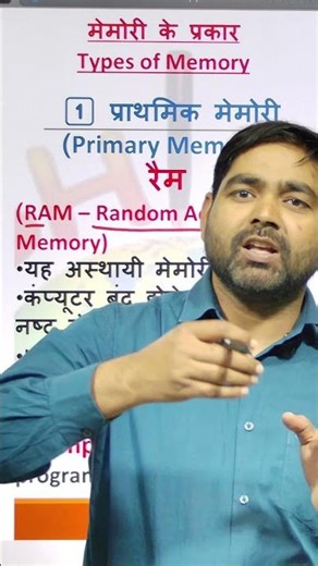 RAM|| Types Of Memory || Short Explanation || Computer Coding With Shine ||