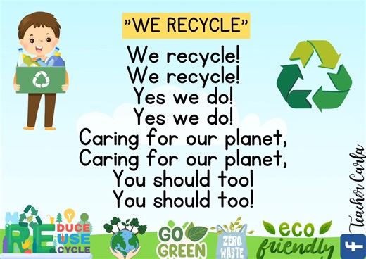 28K views · 380 reactions | We Recycle Song #quarter4week4 #MELCBased #kindergartenteacher #kindergarten | Teacher Carla | Facebook