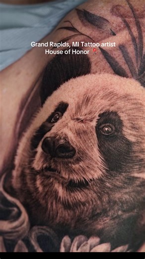 Incredible Realism Tattoo of a Panda