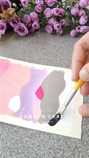 Simple Acrylic painting for Beginners!! easy home decor #handmade #art #creativefun #viral #acrylic