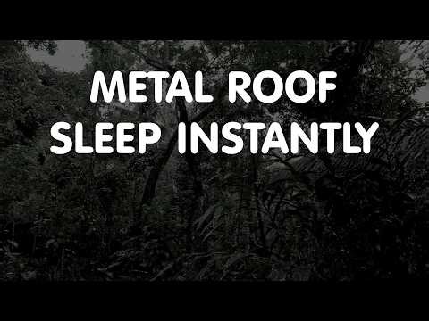 Stress Relief & Fall Asleep in a Cozy Cabin with Torrential Rain & Intense Thunder on a Metal Roof