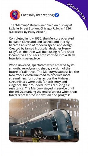 The Futuristic Train That Redefined Travel, The Mercury, 1936