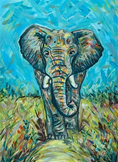 Elephant Print - Etsy