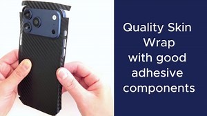 for iPhone 17 PRO MAX Skin Wrap 3M Film (2 Pack) Protective for Sides and Back (Black Sparkle)