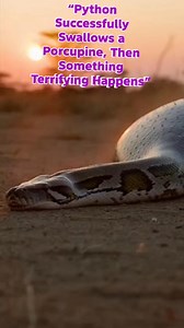 “Python Successfully Swallows a Porcupine, Then Something Terrifying Happens” | Iswandi Iswandi Wandy