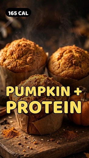 Weight Loss Pumpkin Muffins: 12g Protein, 165 Cal