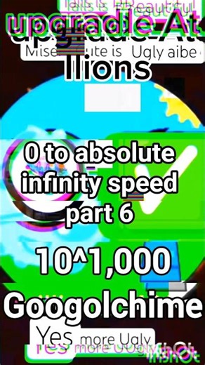0 to absolute infinity speed part 6 decillions to googolchime
