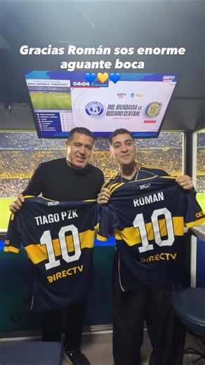 Gracias Román! Sos enorme ❤️‍🔥 #tiagopzk #gotti #bocajuniors #riquelme #shorts