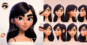 Aprenda a criar seu personagem da Disney Pixar