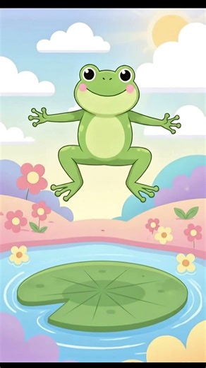 Jumping Frog Poem 🐸 | Fun Kids Rhymes | NibbleVerse