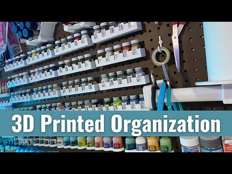 3D Printed Pegboard Accessories and Shelves