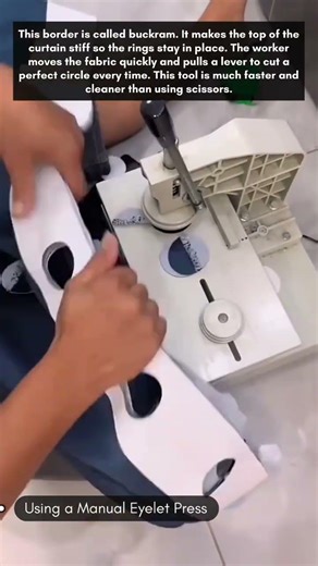 Using a manual Eyelet Press