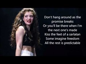 Lorde - Ladder Song | Lyrics (2014)