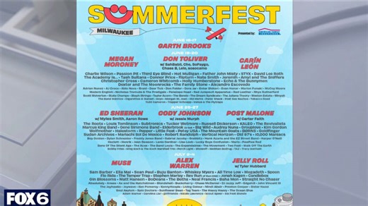 Summerfest reveals lineup for 2026