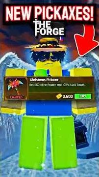 NEW Winter Expansion PICKAXES In The Forge?! #theforge #roblox #tako #foryou #viral