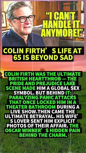Colin Firth’s Life at 65 is Beyond Sad #shorts #viral