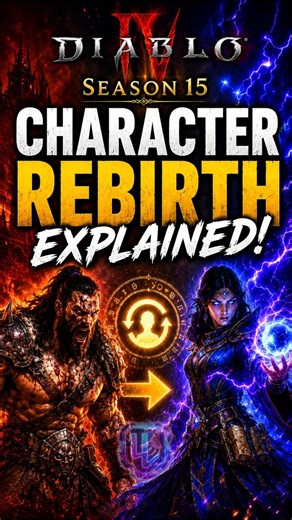 Diablo 4 Season 15: Character Rebirth Explained! 🤯 #diablo4 #arpg #viralreelsシ