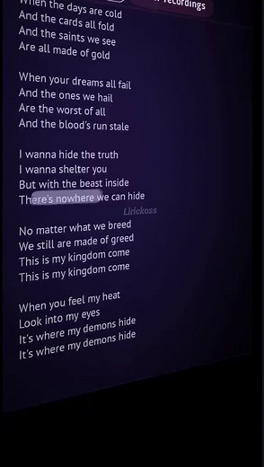 Demons - Imagine Dragons Lyrics Video