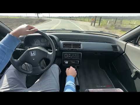 1990 Honda Civic Si Driving Video