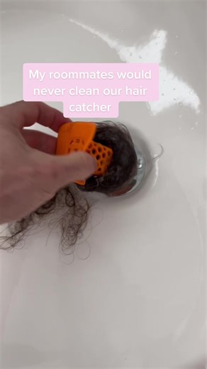 I recommend a DrainFunnel to anyone with PVC or ABS plumbing. If you have metal or clay pipe you should sadly still use a hair catcher! Tag your hairy roomate 🚿 #roomateproblems #cloggeddrain #drainfunnel #haircatcher #problemsolved