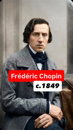 Frédéric Chopin, c.1849 This portrait captures Frédéric Chopin during the final year of his life, 1849, when his health had severely declined due to tuberculosis. Despite his frailty, Chopin continued to compose and perform, producing some of his most emotionally profound works during this period. Known for his delicate yet deeply expressive piano music, Chopin revolutionized Romantic-era composition with his nocturnes, mazurkas, and preludes. His refined style and poetic intensity left an endur