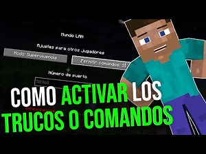 Como activar los trucos o comandos en Minecraft (2025)