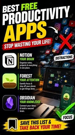 Best free productivity apps in 30 seconds