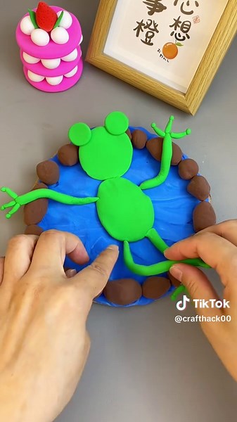 DIY Clay Frog Bath Toy: Fun Craft with Kids