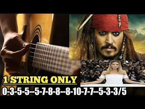 Pirates Of The Caribbean single string EasyGuitar Tabs Lesson|Pirates Of The Caribbean With 1 string