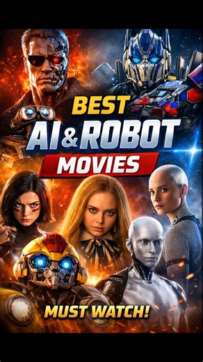 🤖 Best AI & Robot Movies You Must Watch | Sci-Fi Collection #Shorts