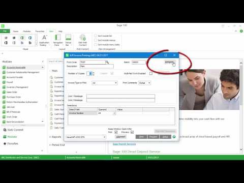 Accessing Sage 100 Forms with Crystal Reports