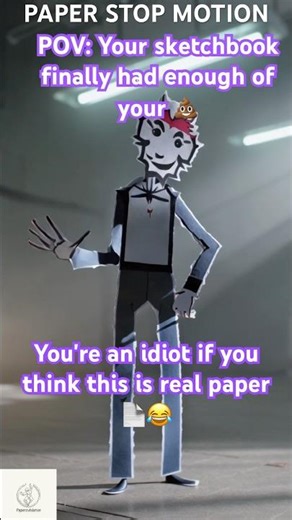 Stop-motion vs. AI? 📄🤖 #aianimation #satisfying #GenerativeAI #PaperArt #Shorts #stopmotion