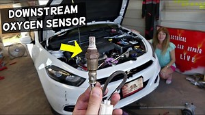 DOWNSTREAM OXYGEN SENSOR REPLACEMENT REMOVAL 2.4 MULTIAIR DODGE DART CHRYSLER 200 JEEP CHEROKEE RENEGADE COMPASS, DODGE RAM PROMASTER CITY, FIAT 500X, FIAT TORO If you need to remove or replace the downstream oxygen sensor / oxygen sensor 2 on a 2.4 Multiair engine we will show you where the downstream oxygen sensor is located how to replace it. We demonstrated how to remove and replace the downstream oxygen sensor on a Dodge Dart but the same 2.4 multiair engine has been used in Chrysler 200, J