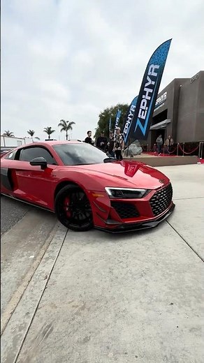 Sound Up! V10 Audi R8 in Red #cars #automobile #supercar #sportscar #luxurycar #cartok #lifestyle