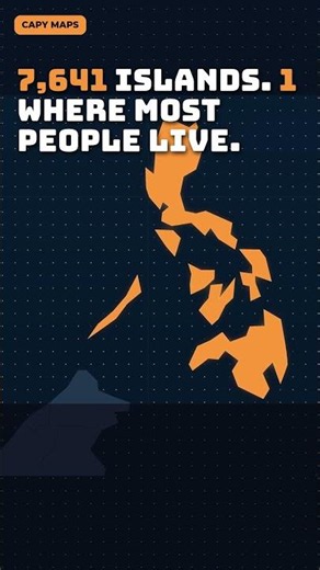 The Philippines Has 7,641 Islands. Most People Live On Just 1 🤯 #shorts
