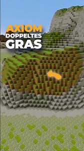 Replace double tall grass with Axiom 🌾 #minecraft #minecraftbuilding