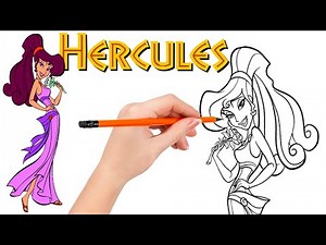 How to draw Megara from Hercules
